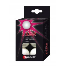Мячи для настольного тенниса SPONETA TOURNAMENT 6 шт, белые