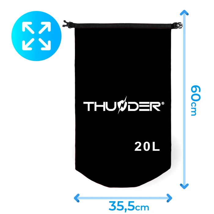 Гермомішок THUNDER 20 л чорний