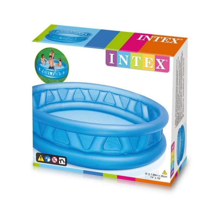 Бассейн надувной детский Летающая тарелка Intex 58431 188x46 см