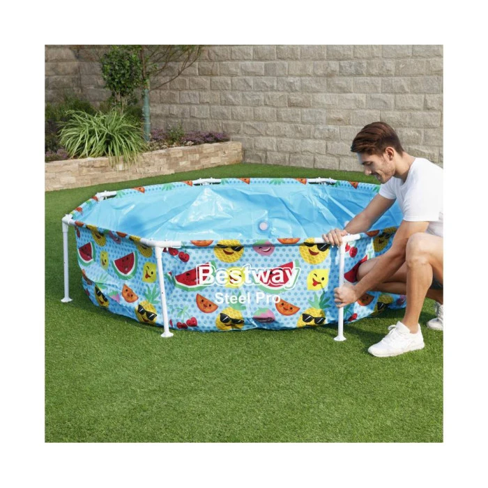 Бассейн каркасный детский Steel Pro Frame Pool Bestway 56432 244x51 см