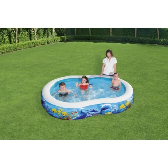 Бассейн надувной детский Sea Depths Bestway 262х157х46 см