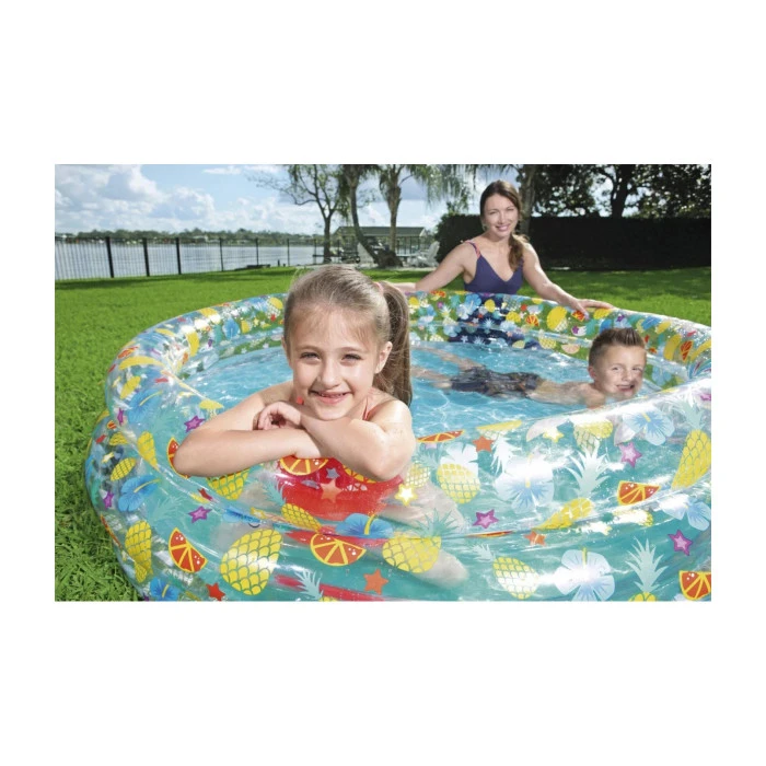 Бассейн надувной детский Тропические фрукты Bestway 51048 170x53 см