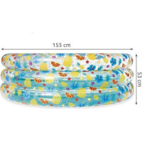 Бассейн надувной детский Тропические фрукты Bestway 51045 150x53 см