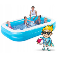 Басейн надувний дитячий Bestway 54006 262x175x51 см