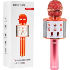 Мікрофон для караоке з динаміком рожевий ZMU.WS-858.ZROZ
