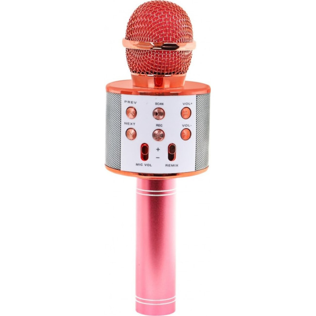 Микрофон для караоке с розовым динамиком ZMU.WS-858.ZROZ