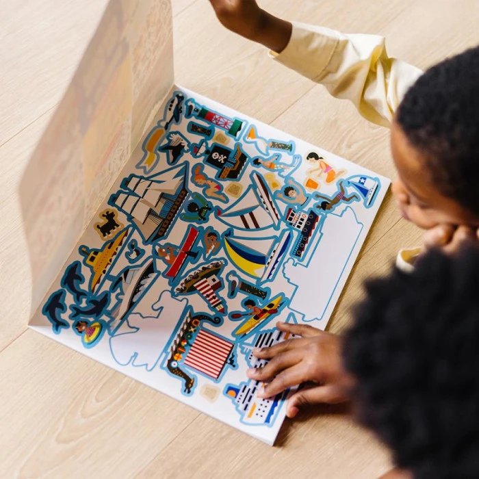 Набор многоразовых наклейок Spin Master Транспорт Melissa and Doug