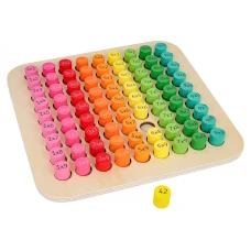 Детская деревянная обучающая таблица Ramiz 3184 Умножение 22 x 22 x 1 см