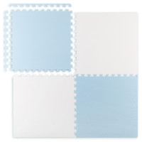 Детский коврик-пазл Ricokids бело-голубой 4 шт