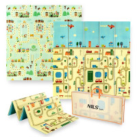 Детский раскладной коврик CITY 195x180CM NILS FUN MD04