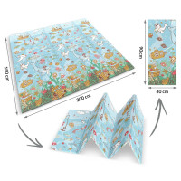 Коврик раскладной детский 200 x 180 x 1 см Nukido NK-340 Океан-Земля