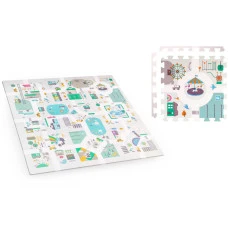 Коврик-пазл 120 x 120 см с фигурками Nukido Маленький город