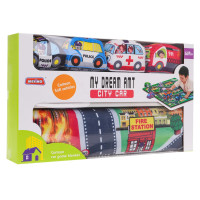 Коврик «Пожарная бригада» + набор мягких машинок