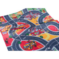 Коврик «Пожарная бригада» + набор мягких машинок