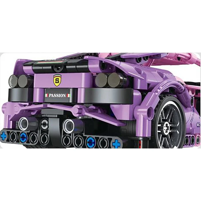 Детский конструктор Pink Sports Car Blocks 652 эл.