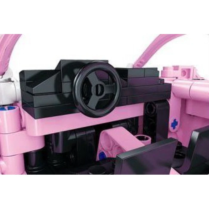 Детский конструктор Pink Sports Car Blocks 652 эл.
