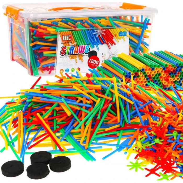 Конструктор из трубочек 4D HC ZKL.HC-30-12B, 1200 эл.