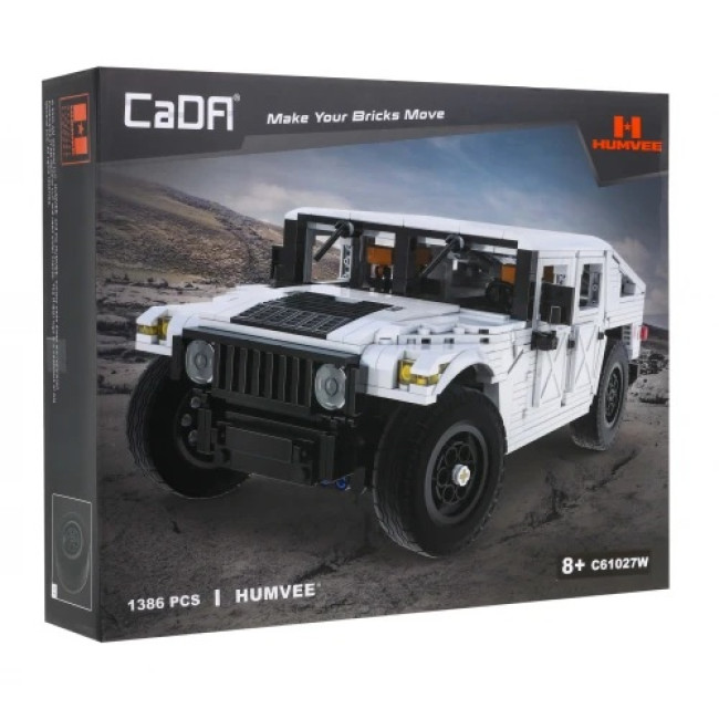 Детский конструктор CaDA Военная машина Humvee 1:12 1386 эл.