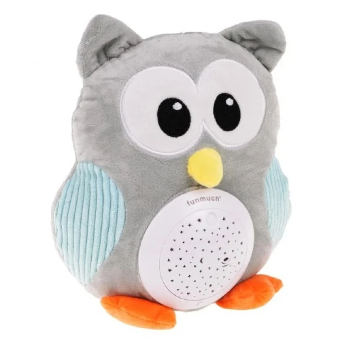 Детская мягкая игрушка сова со звуковой и световой функцией ZIT.FM666-44