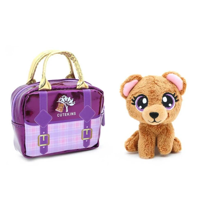М'яка іграшка Funville Cutekins Домашні улюбленці у сумочках Ведмедик 10 см