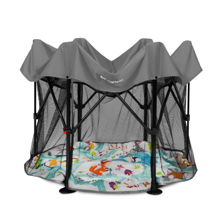 Манеж Lionelo ROEL GREY MULTICOLOR