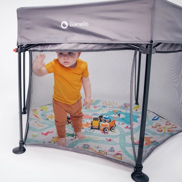 Манеж Lionelo ROEL GREY MULTICOLOR