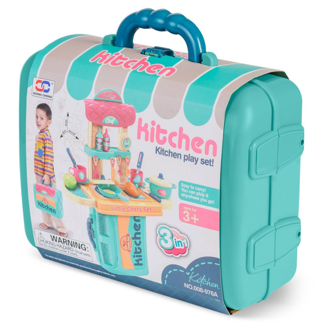 Детская кухня 3-в-1 с чемоданом Ricokids