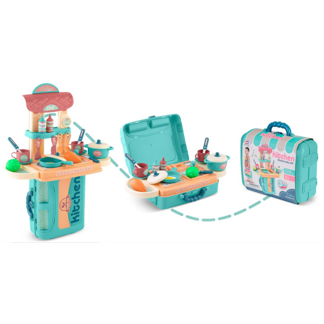 Детская кухня 3-в-1 с чемоданом Ricokids