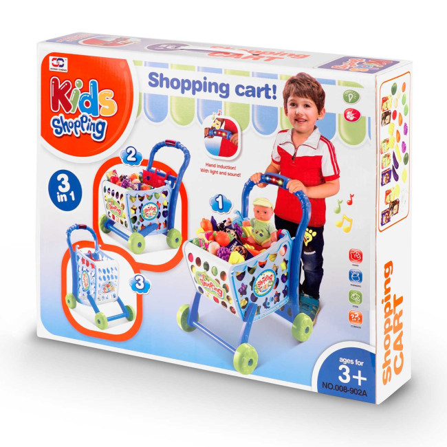 Тележка для покупок Ricokids голубая
