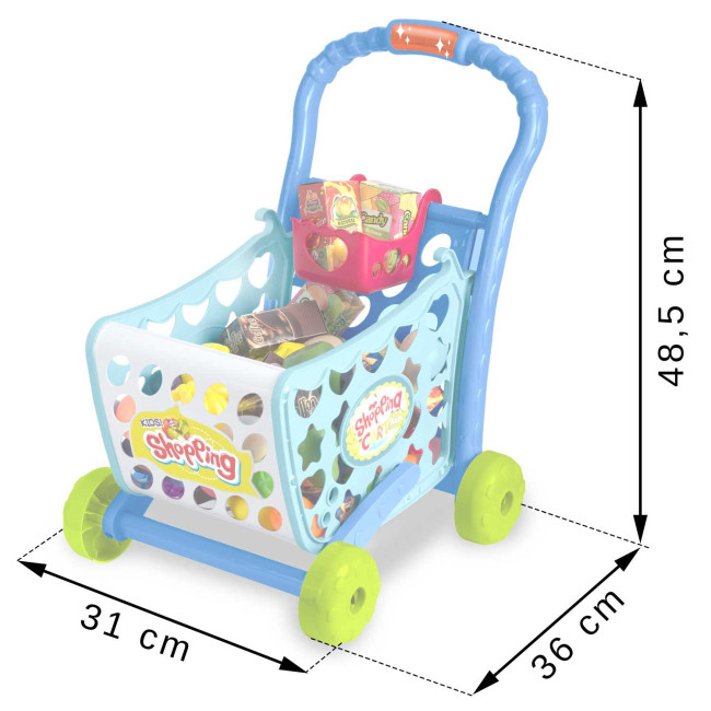 Тележка для покупок Ricokids голубая