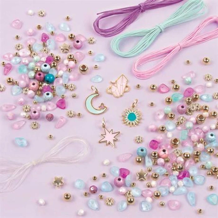 Набор для создания шарм-браслетов Make it Real Небесные камни 270 эл. (MR1322)