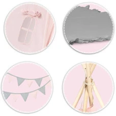 Вигвам детский NK-406 Nukido светло-розовый.