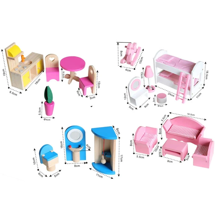 Домик для кукол деревянный с лифтом и LED лампой.