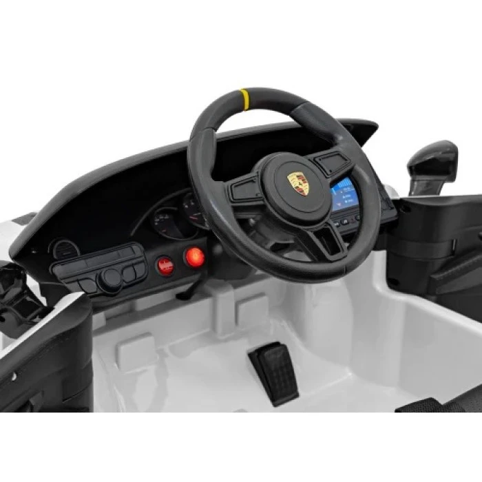 Дитяча акумуляторна машинка Porsche 718 MP4 Біла