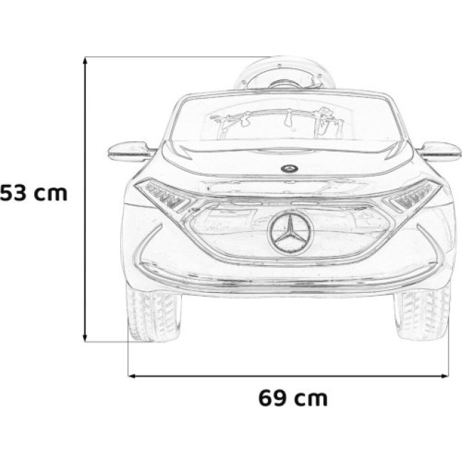 Детская аккумуляторная машинка Mercedes Benz AMG EQA Черная
