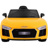 Дитяча акумуляторна машинка Audi R8 Spyder Жовта