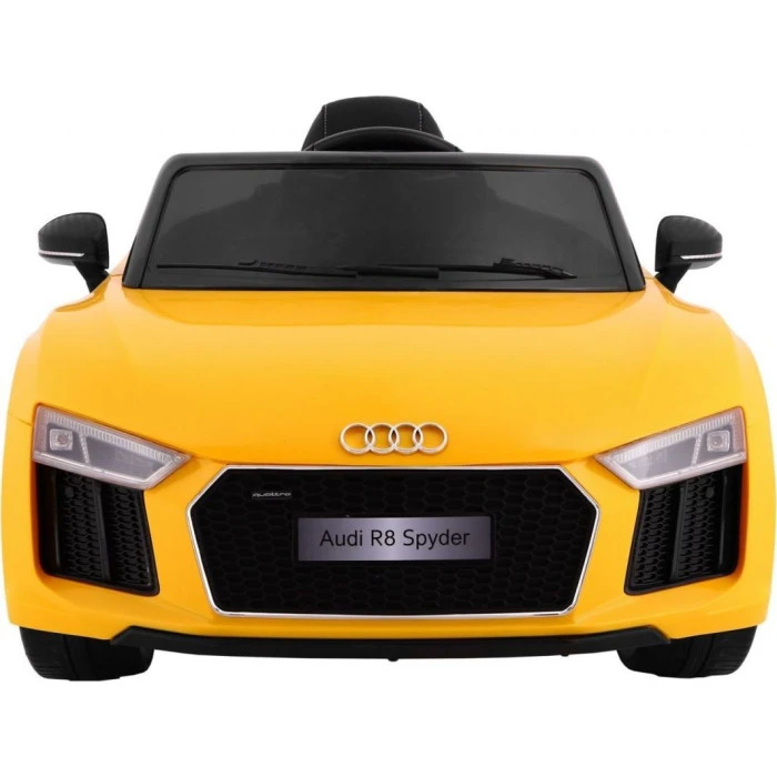 Детская аккумуляторная машинка Audi R8 Spyder Желтая
