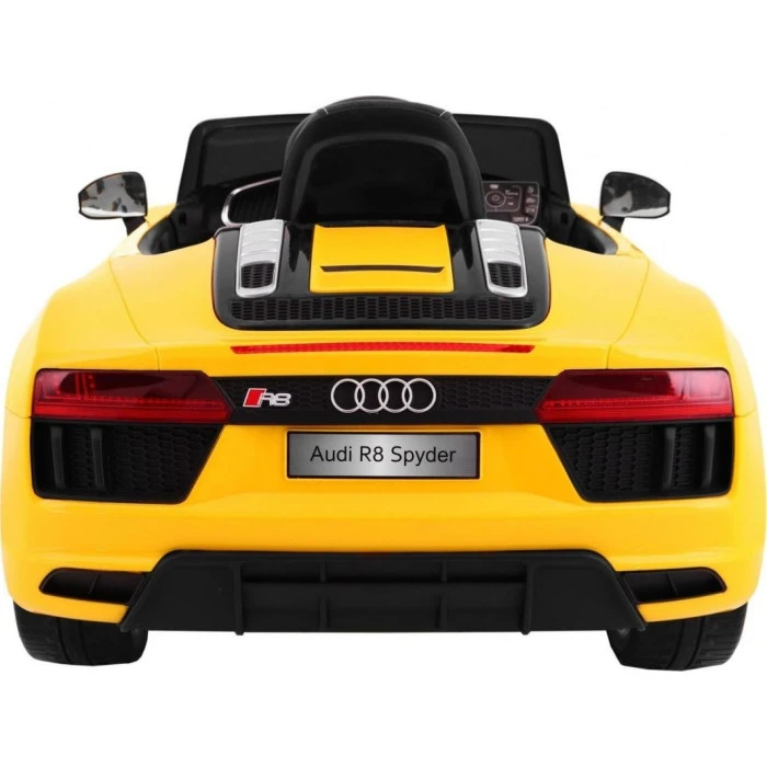 Детская аккумуляторная машинка Audi R8 Spyder Желтая