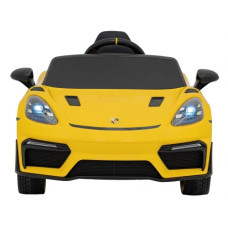 Детская аккумуляторная машинка Porsche 718 Желтая