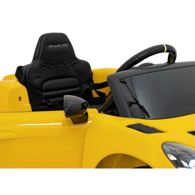Детская аккумуляторная машинка Porsche 718 Желтая