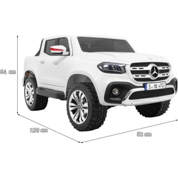Детская аккумуляторная машинка Mercedes Benz X-Class Белая
