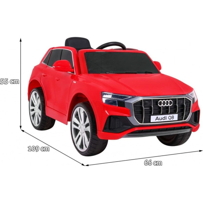 Детская аккумуляторная машинка Audi Q8 Красная
