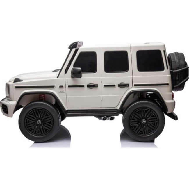 Детская аккумуляторная машинка Mercedes Benz G63 AMG XXL Белая