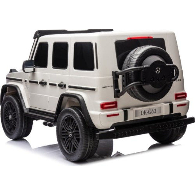 Детская аккумуляторная машинка Mercedes Benz G63 AMG XXL Белая