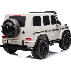 Дитяча акумуляторна машинка Mercedes Benz G63 AMG XXL Біла