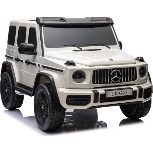 Детская аккумуляторная машинка Mercedes Benz G63 AMG XXL Белая