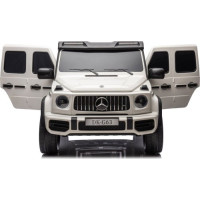 Детская аккумуляторная машинка Mercedes Benz G63 AMG XXL Белая