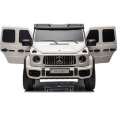 Детская аккумуляторная машинка Mercedes Benz G63 AMG XXL Белая