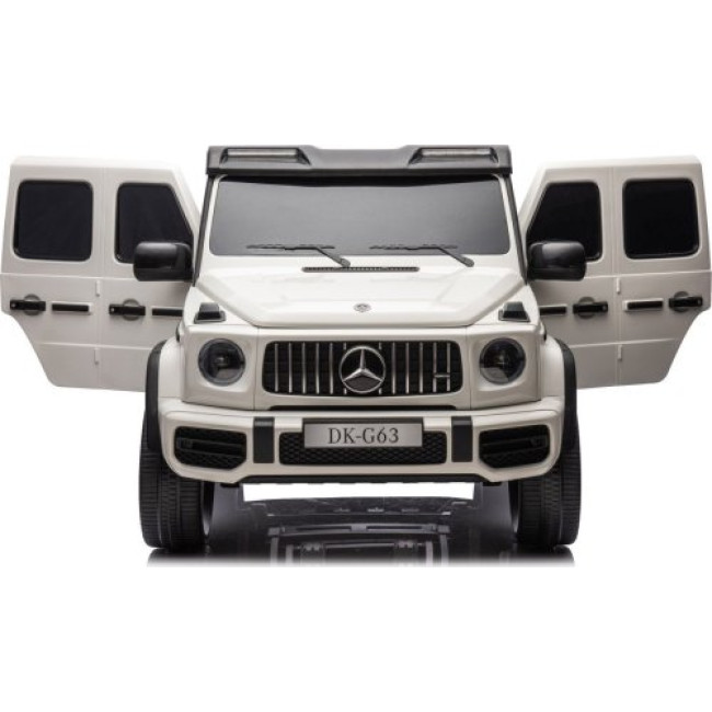 Детская аккумуляторная машинка Mercedes Benz G63 AMG XXL Белая