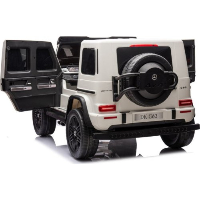 Детская аккумуляторная машинка Mercedes Benz G63 AMG XXL Белая